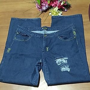 "Sweet Vibes"  distressed designer denim  jeans